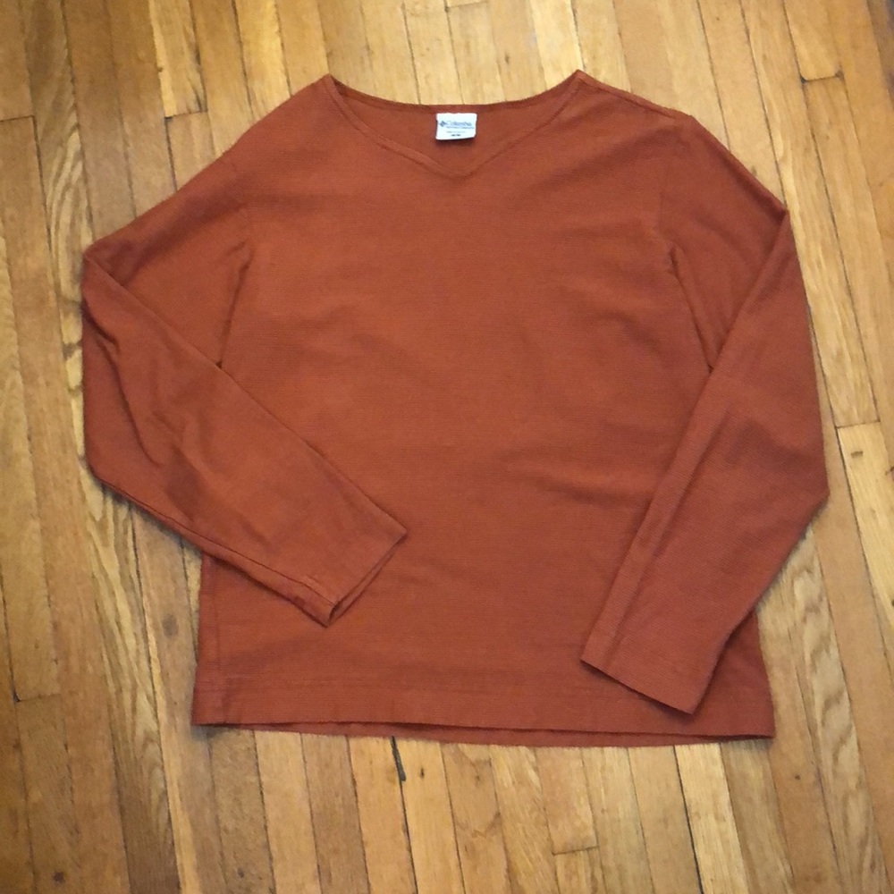 COLUMBIA Rust Long Sleeve Shirt